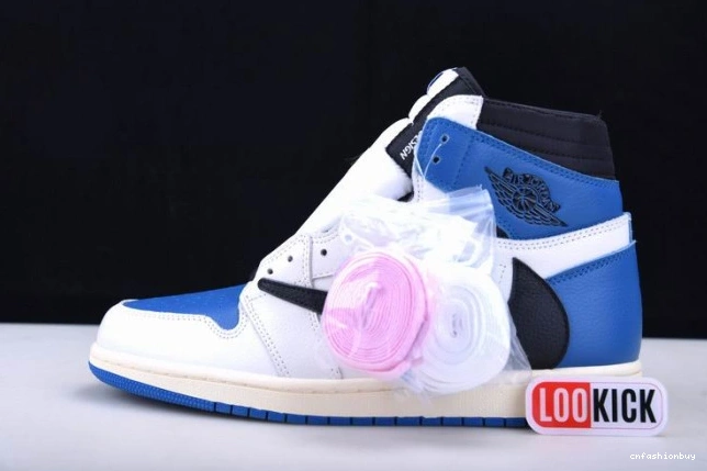 DH3227-105 and Blue Jordan 1 Air Scott Travis White 1105